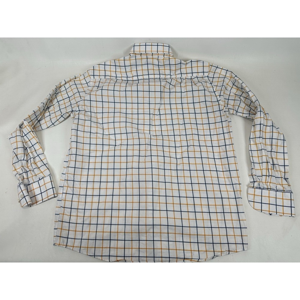 Frederick Martin WVU Mountaineers Button Down Shirt Men's Size L 41-42 Blue Gold - Picture 5 of 5